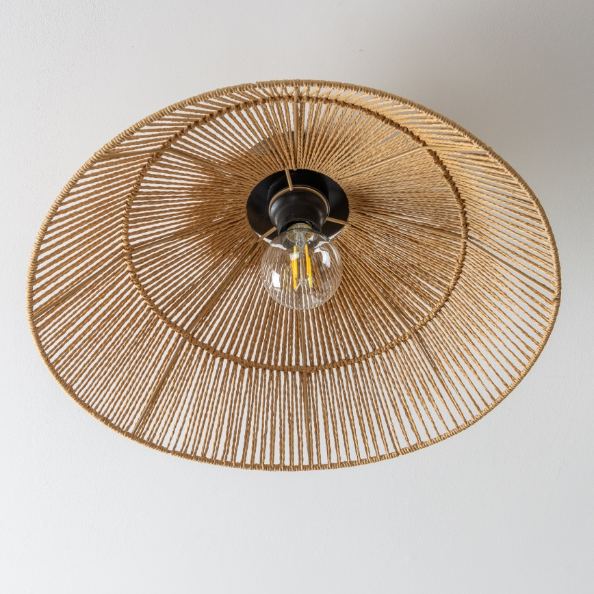 Brilagi - LED overflademonteret lysekrone CERIA BOHO 1xE27/40W/230V Ø 50 cm brun