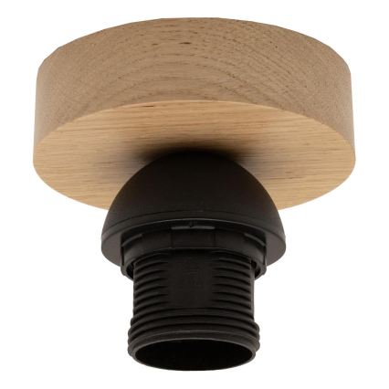 Brilagi - LED overflademonteret lysekrone CERIA BOHO 1xE27/40W/230V Ø 50 cm sort/brun/eg