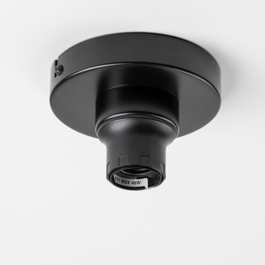 Brilagi - LED overflademonteret lysekrone CERIA BOHO 1xE27/40W/230V Ø 80 cm sort/brun