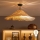 Brilagi - LED overflademonteret lysekrone CERIA BOHO 1xE27/60W/230V Ø 70 cm sort/beige