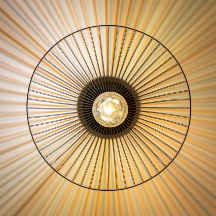 Brilagi - LED overflademonteret lysekrone CERIA WIRE 1xE27/40W/230V Ø 38 cm sort