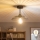 Brilagi - LED overflademonteret lysekrone CERIA WIRE, 1xE27/60W/230V, Ø 26 cm, sort