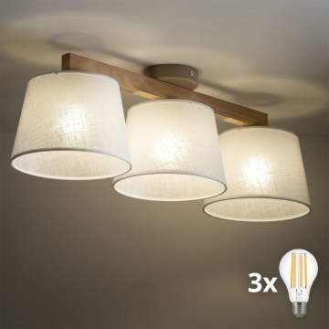 BRILAGI - LED Overflademonteret lysekrone LATTE SABIA 3xE27/15W/230V fyr/hvid