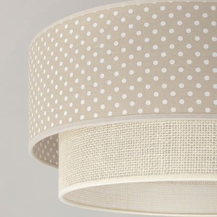 Brilagi - LED overflademonteret loftlampe BOHO BOBO 1xE27/60W/230V Ø 40 cm med prikker beige/cremefarvet