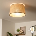 Brilagi - LED Påbygget loftlampe CERIA 1xE27/40W/230V Ø 35 cm beige
