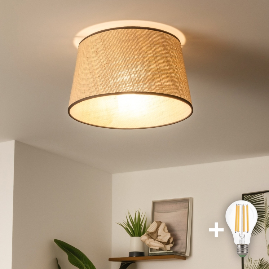 Brilagi - LED Påbygget loftlampe CERIA 1xE27/40W/230V Ø 35 cm beige