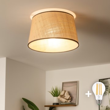 Brilagi - LED påbygget loftlampe CERIA 1xE27/40W/230V Ø 35 cm beige