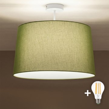 Brilagi - LED påbygget loftlampe CERIA 1xE27/60W/230V Ø 45 cm hvid/grøn