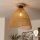 Brilagi - LED påbygget loftlampe CERIA BOHO 1xE27/40W/230V Ø 50 cm brun/eg