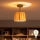 Brilagi - LED påbygget loftlampe CERIA BOHO 1xE27/60W/230V Ø 20 cm sort/raffia