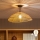 Brilagi - LED påbygget loftlampe CERIA BOHO 1xE27/60W/230V Ø50 cm sort/brun