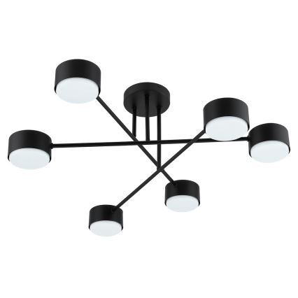 Brilagi - LED-påbygget loftlampe MONO 6xGX53/30W/230V sort