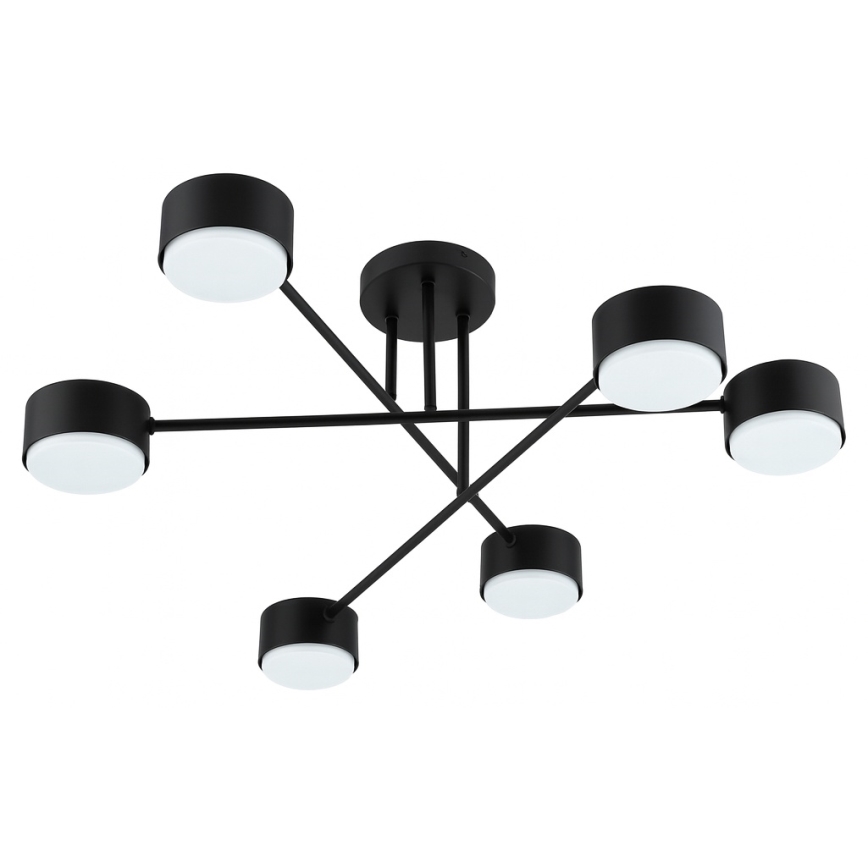 Brilagi - LED-påbygget loftlampe MONO 6xGX53/30W/230V sort