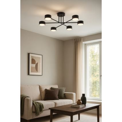 Brilagi - LED-påbygget loftlampe MONO 6xGX53/30W/230V sort