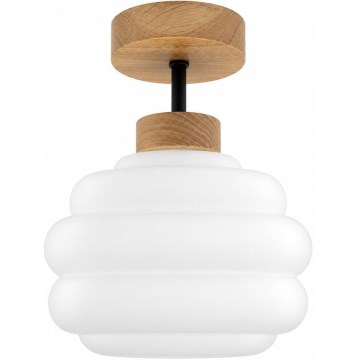 BRILAGI - LED Påbygget loftlampe RETRO GLASS 1xE27/60W/230V Ø 20 cm eg/hvid