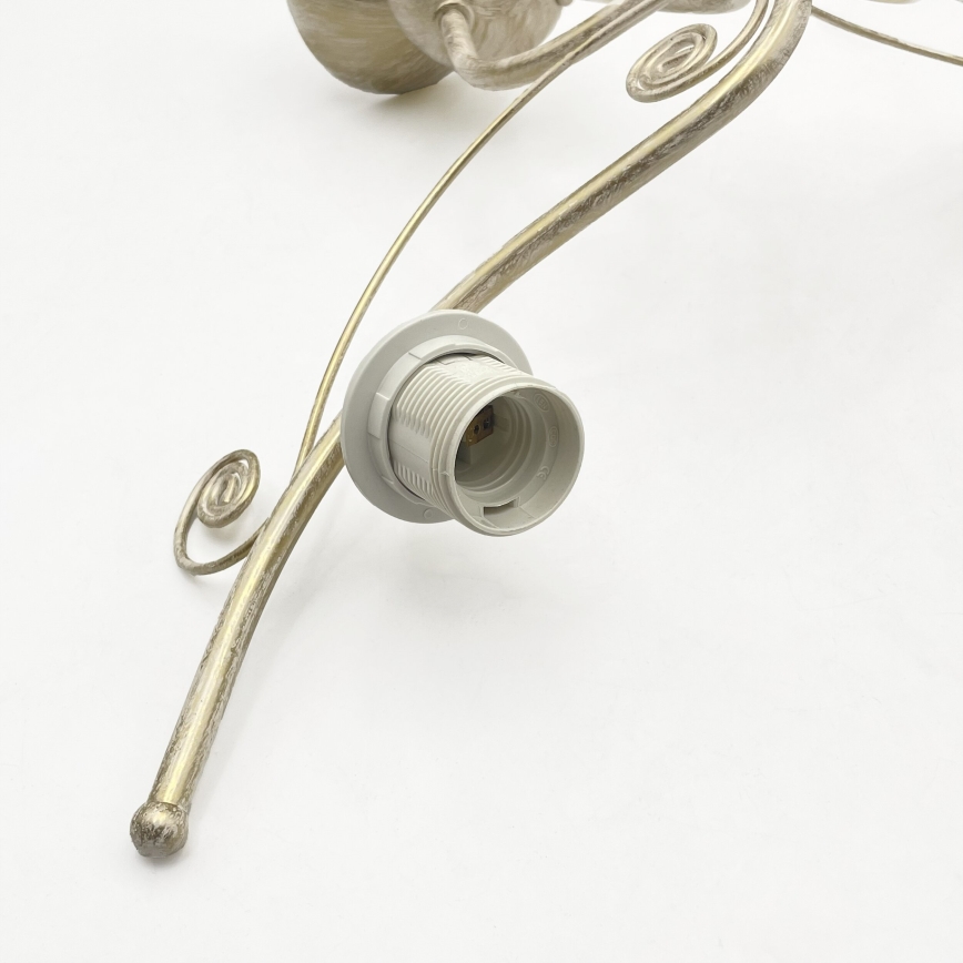 Brilagi - LED påbygget lysekrone ANTICO 3xE27/60W/230V hvid patina