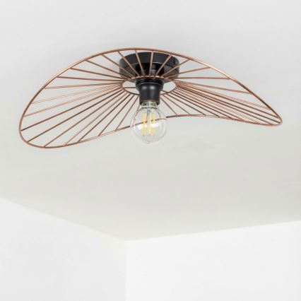 Brilagi - LED påbygget lysekrone CERIA WIRE 1xE27/40W/230V 40x56 cm bronze