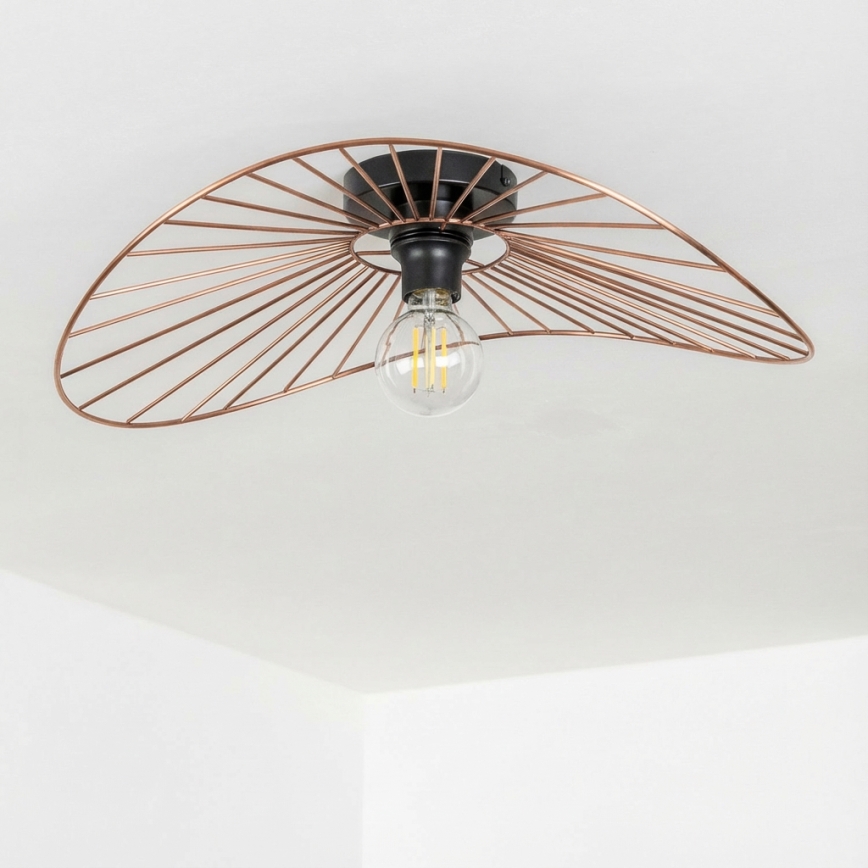 Brilagi - LED påbygget lysekrone CERIA WIRE 1xE27/40W/230V 40x56 cm bronze