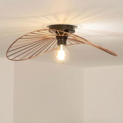 Brilagi - LED påbygget lysekrone CERIA WIRE 1xE27/40W/230V 40x56 cm bronze