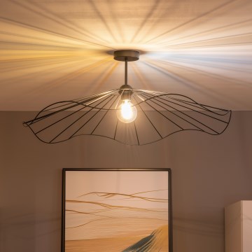Brilagi - LED påbygget lysekrone CERIA WIRE 1xE27/60W/230V Ø 80 cm sort