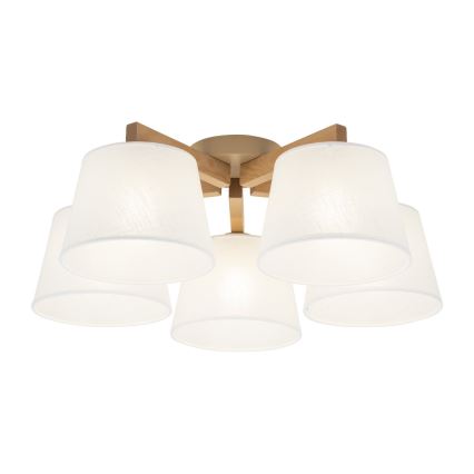 BRILAGI - LED Påbygget lysekrone LATTE SABIA 5xE27/15W/230V fyr/hvid