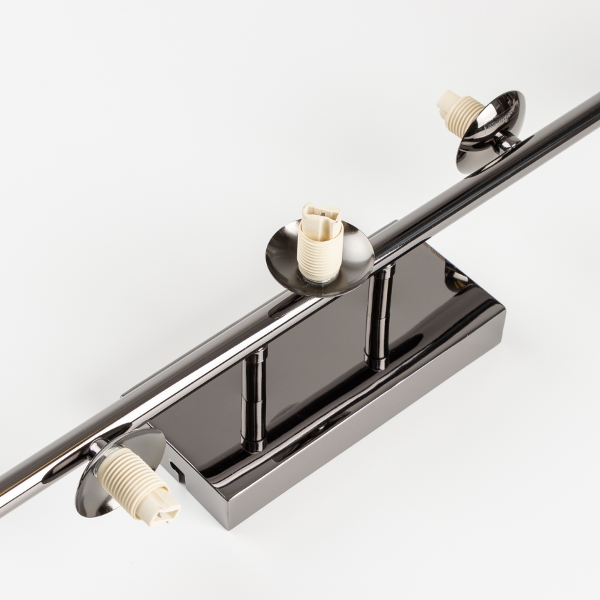 Brilagi - LED påbygget lysekrone MILLA 7xG9/3W/230V sort krom/guld