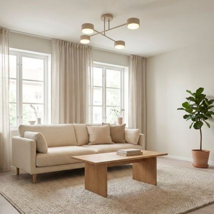 Brilagi - LED påbygget lysekrone MONO 4xGX53/30W/230V beige