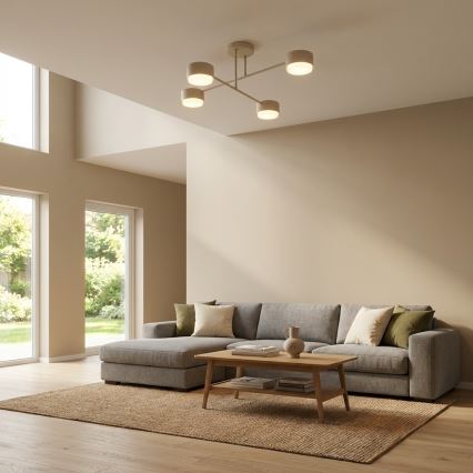 Brilagi - LED påbygget lysekrone MONO 4xGX53/30W/230V beige