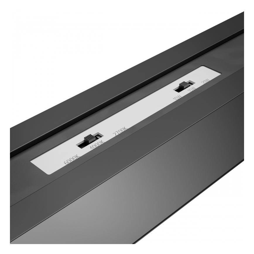 Brilagi - Påbygget LED-loftarmatur FULLDAY LED/10/15/20W/230V 2700/4000/6000K 60 cm UGR19 sort