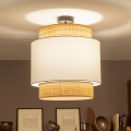 Brilagi - LED påbygningslampe CERIA 1xE27/60W/230V Ø 40 cm sort/beige/hvid