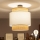 Brilagi - LED påbygningslampe CERIA 1xE27/60W/230V Ø 40 cm sort/beige/hvid