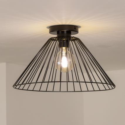 Brilagi - LED påbygningslampe CERIA WIRE 1xE27/40W/230V Ø 45 cm sort