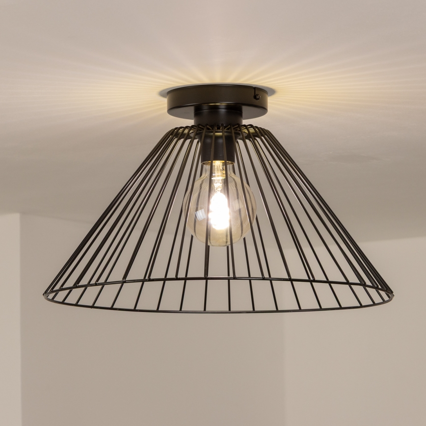 Brilagi - LED påbygningslampe CERIA WIRE 1xE27/40W/230V Ø 45 cm sort