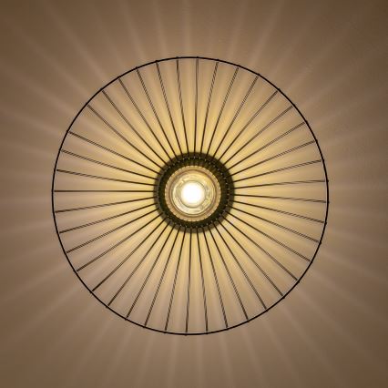 Brilagi - LED påbygningslampe CERIA WIRE 1xE27/40W/230V Ø 45 cm sort