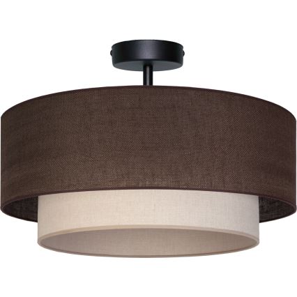 Brilagi - LED-påbygningsloftlampe BOHO ECO 1xE27/10W/230V Ø 40 cm brun/creme