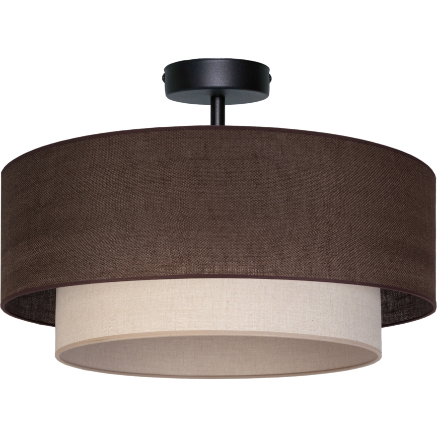 Brilagi - LED-påbygningsloftlampe BOHO ECO 1xE27/10W/230V Ø 40 cm brun/creme