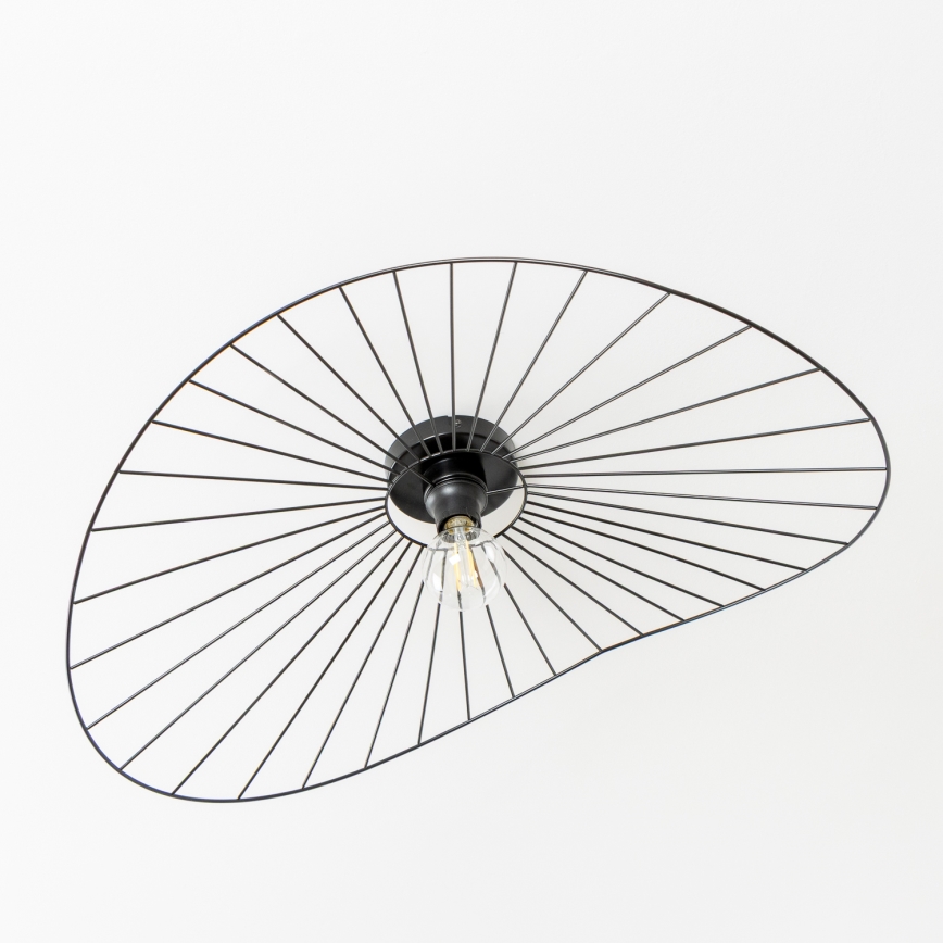 Brilagi - LED påbygningslysekrone CERIA WIRE 1xE27/40W/230V 60x80 cm sort