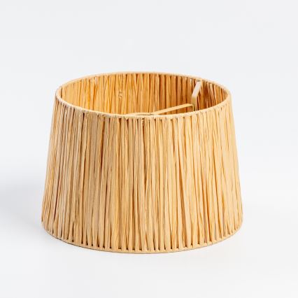 Brilagi - LED påmonteret loftlampe CERIA BOHO 1xE27/60W/230V Ø 30 cm sort/raffia