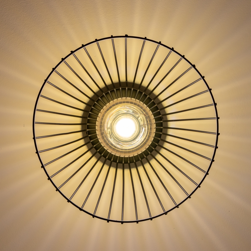 Brilagi - LED påmonteret loftlampe CERIA WIRE 1xE27/40W/230V Ø 21 cm sort