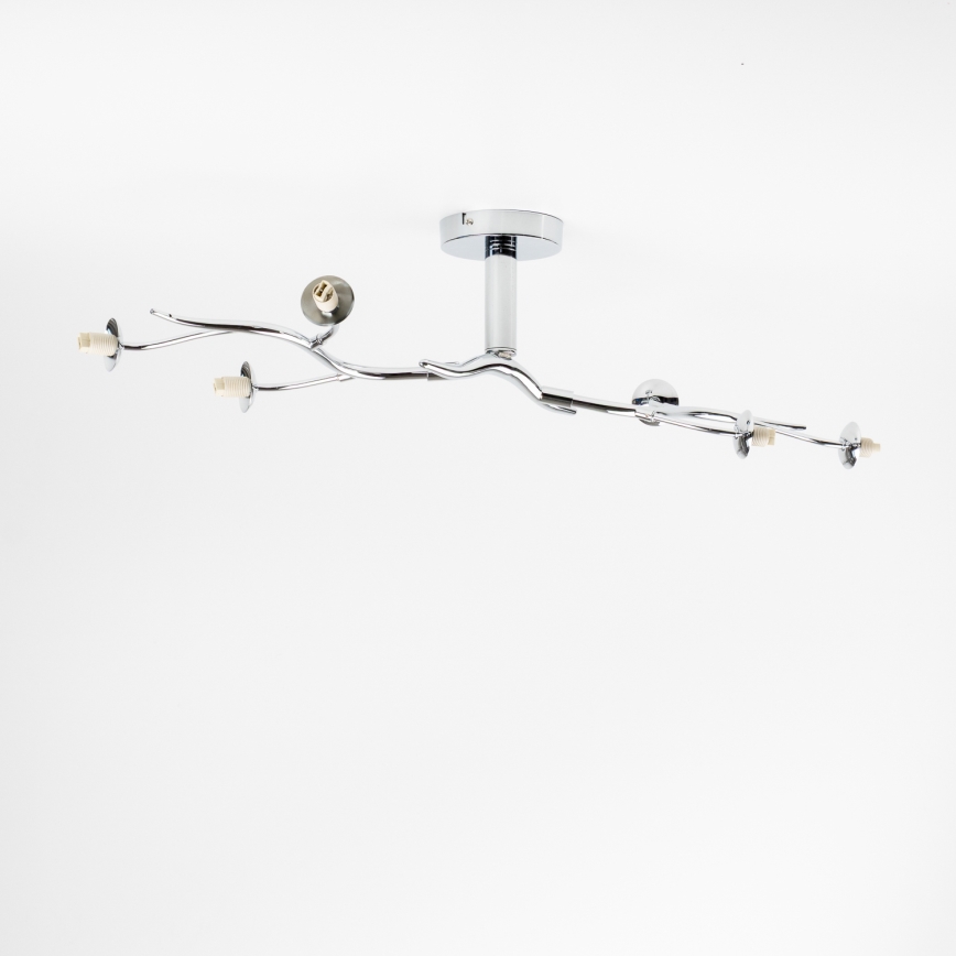 Brilagi - LED-påmonteret loftlampe MISTEL 6xG9/3W/230V sort krom/røget