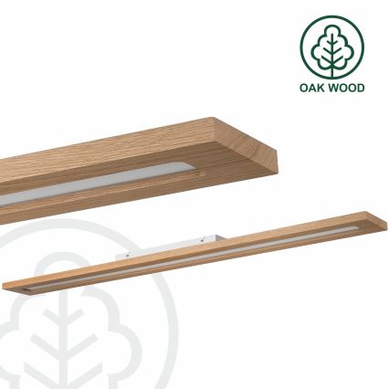 Brilagi - LED RGBW Panel dæmpbart WOODY FRAME LED/34W/230V 11,5x123 cm 2700-6500K eg + fjernbetjening