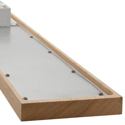 Brilagi - LED RGBW Panel dæmpbart WOODY FRAME LED/34W/230V 11,5x123 cm 2700-6500K eg + fjernbetjening