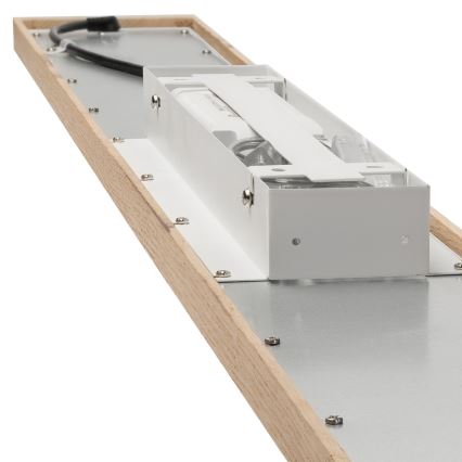 Brilagi - LED RGBW Panel dæmpbart WOODY FRAME LED/34W/230V 11,5x123 cm 2700-6500K eg + fjernbetjening
