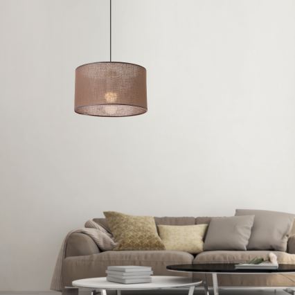 Brilagi - LED Pendel ANTHONY 1xE27/60W/230V eg/brun