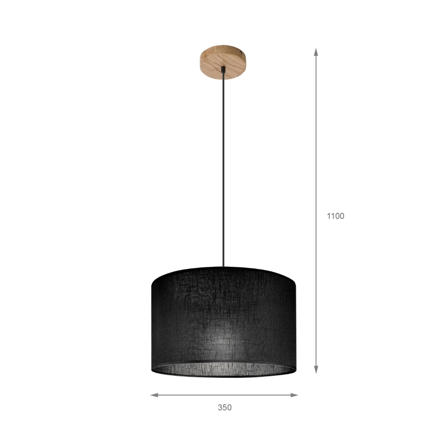 Brilagi - LED Pendel ANTHONY 1xE27/60W/230V eg/sort