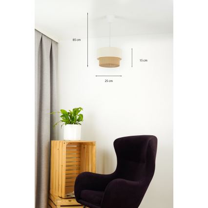 Brilagi - LED pendel BOHO STYLE 1xE27/15W/230V diameter 25 cm