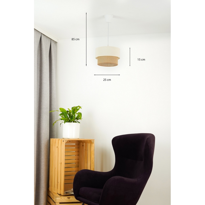 Brilagi - LED pendel BOHO STYLE 1xE27/15W/230V diameter 25 cm
