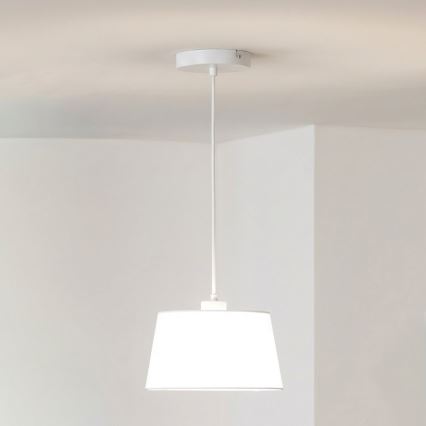 Brilagi - LED-pendel CERIA 1xE27/40W/230V Ø 25 cm hvid