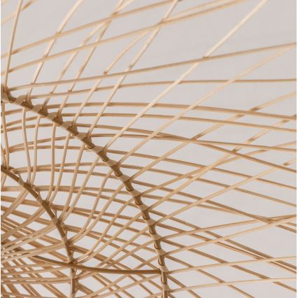 Brilagi - LED-pendel CERIA BOHO på wire, 1xE27/40W/230V, Ø 100 cm, bambus