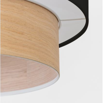 Brilagi - LED-pendel CERIA med wire 1xE27/40W/230V Ø 50 cm sort/beige